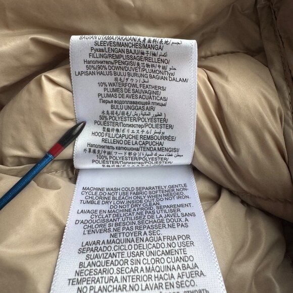 BCBG MAXAZRIA Champagne Puffer Jacket Womens S Hooded Packable Down BCBGMAXAZRIA - Picture 12 of 12